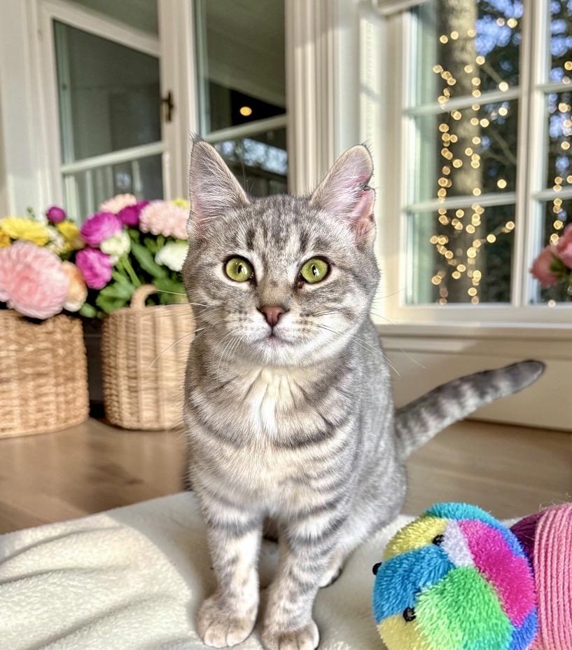 Enlarge Gnocchi - KITTEN, an adopted Domestic Short Hair in Perry, IA image 4/5