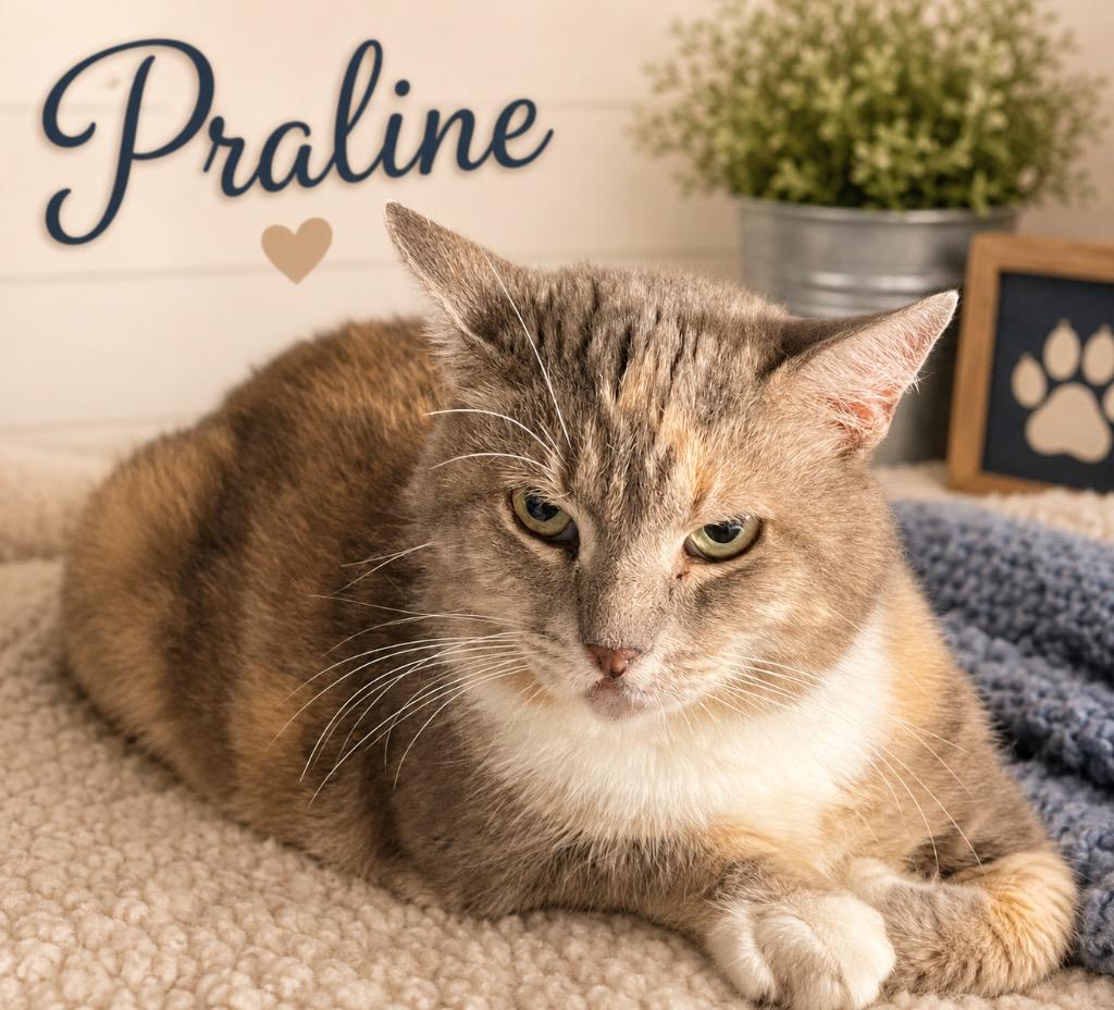 Praline (aka Lucy), Adoptable, Young Female Domestic Short Hair.