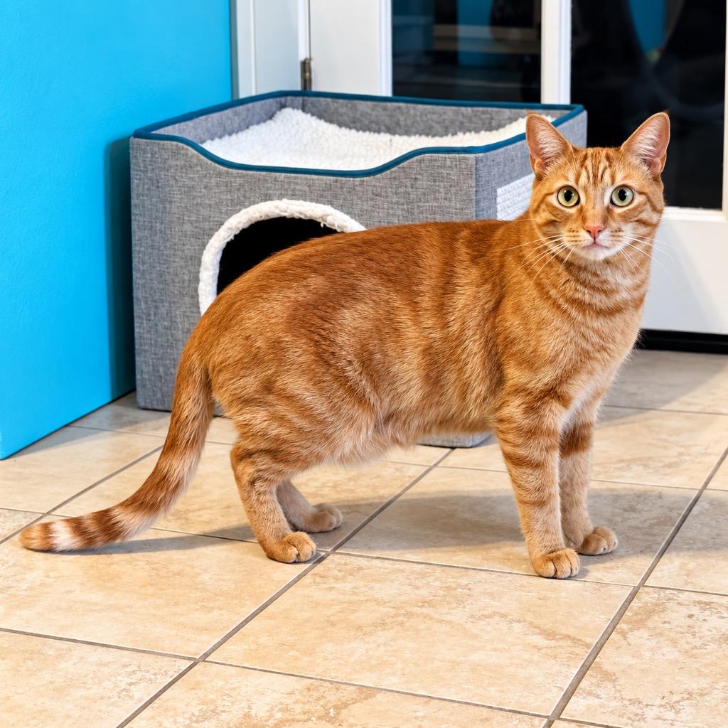 Apollo, Adoptable, Adult Male Domestic Short Hair.