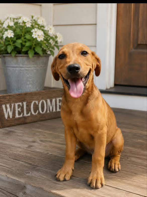 Pooh, ADOPTABLE, Puppy Male Hound.