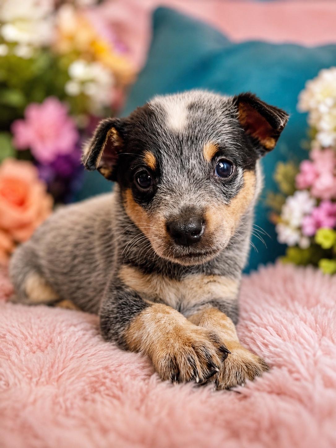 Sam Winchester, adopted, Puppy Male Australian Cattle Dog / Blue Heeler.