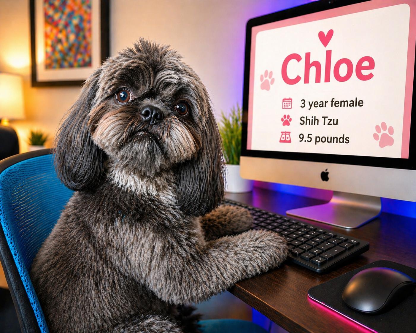 CHLOE – 3 YEAR FEMALE SHIH TZU - 9.6 POUNDS -@ PETCO, 5011 E. RAY ROAD, PHX 85044 ON SATURDAY, MAY 2, adopted, Adult Female Shih Tzu.