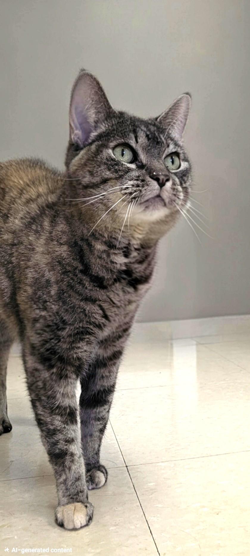 Bambi, ADOPTABLE, Senior Female Domestic Short Hair.