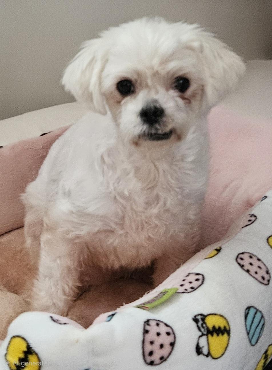 Rose, Adoptable, Adult Female Maltipoo.