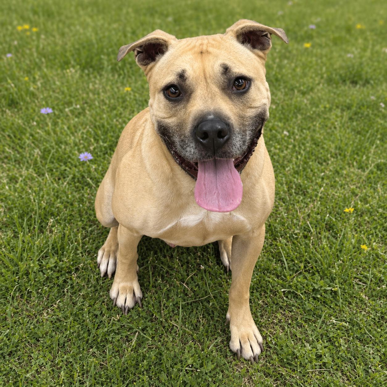 Hiro, Adoptable, Young Male American Staffordshire Terrier.