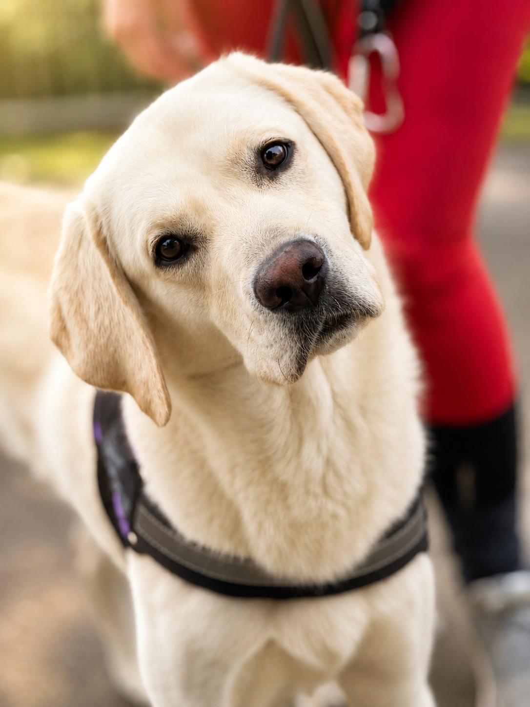 Manny, adopted, Young Male Yellow Labrador Retriever.