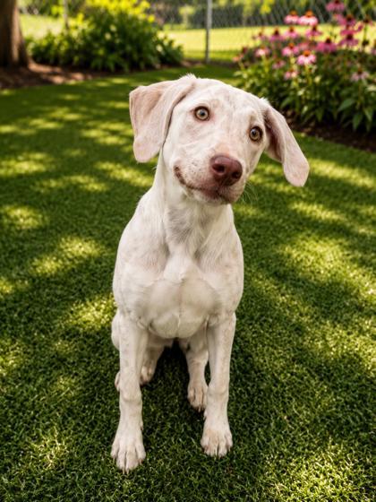 Oona (Bonded w/ Mora), Adoptable, Puppy Female Retriever & Mixed Breed.