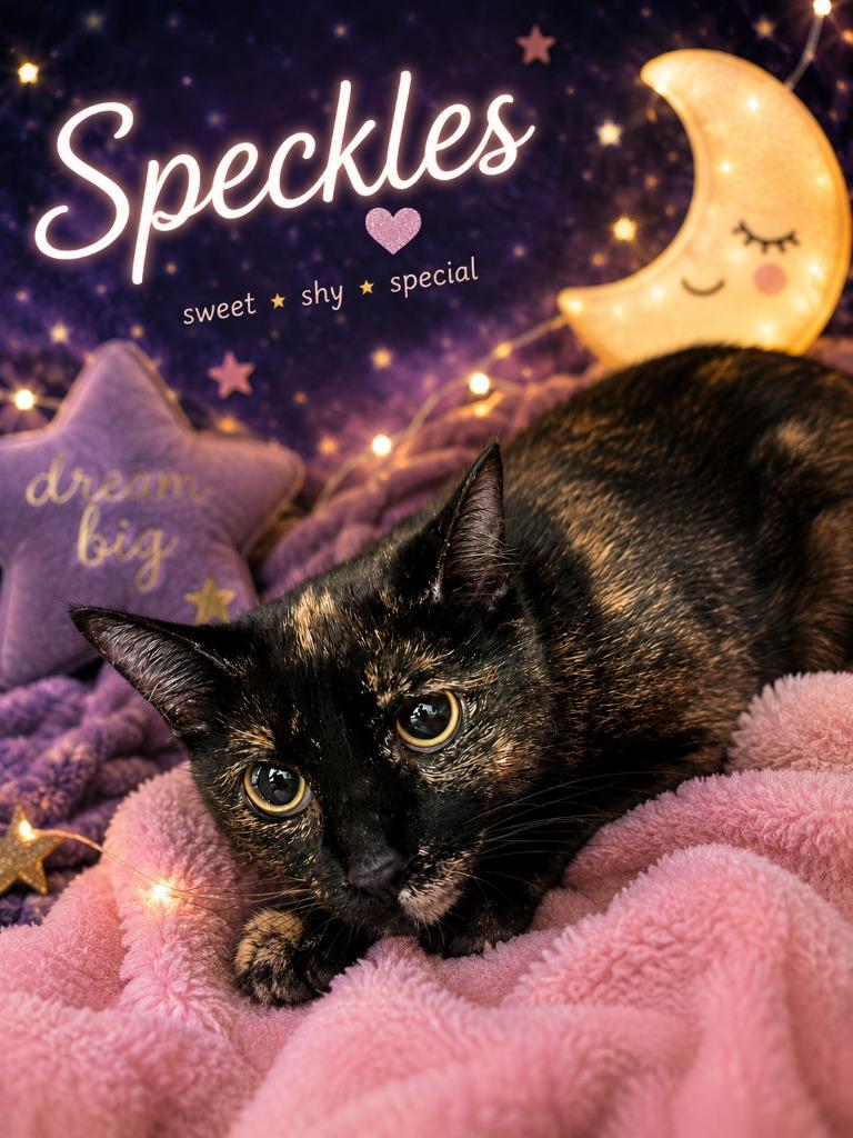 Speckles, Adoptable, Young Female Domestic Short Hair.
