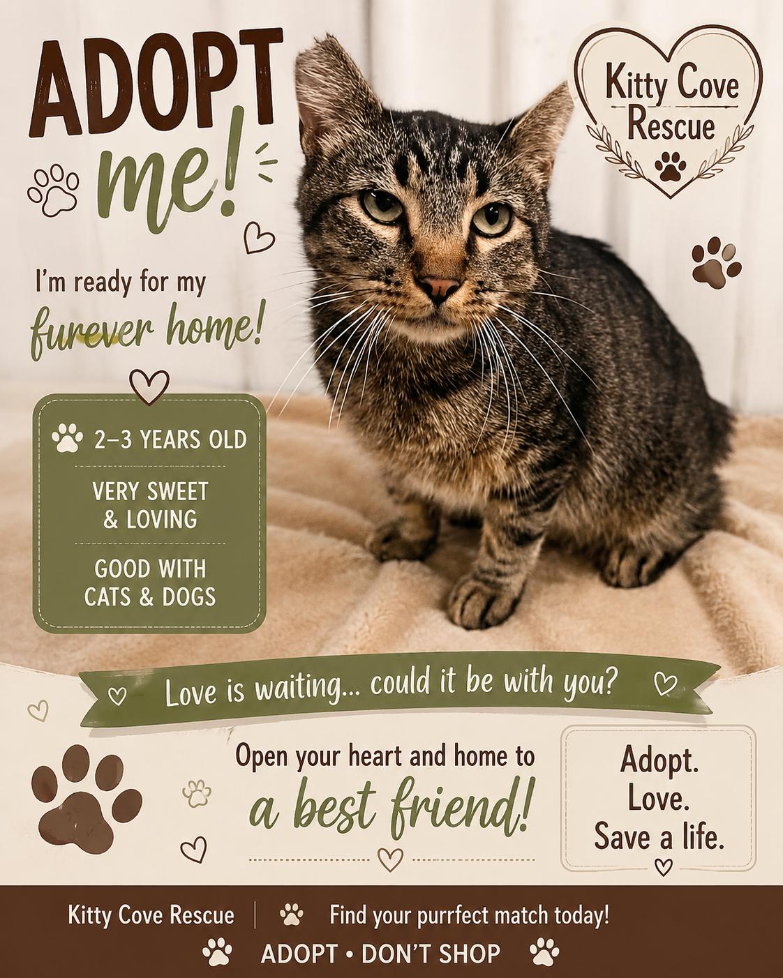 Enlarge Clifford, a ADOPTABLE Domestic Short Hair in Mount Pleasant, TX image 1/3