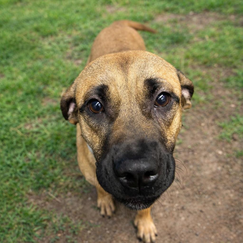 Dewey, Adoptable, Adult Male Mastiff & Mixed Breed.