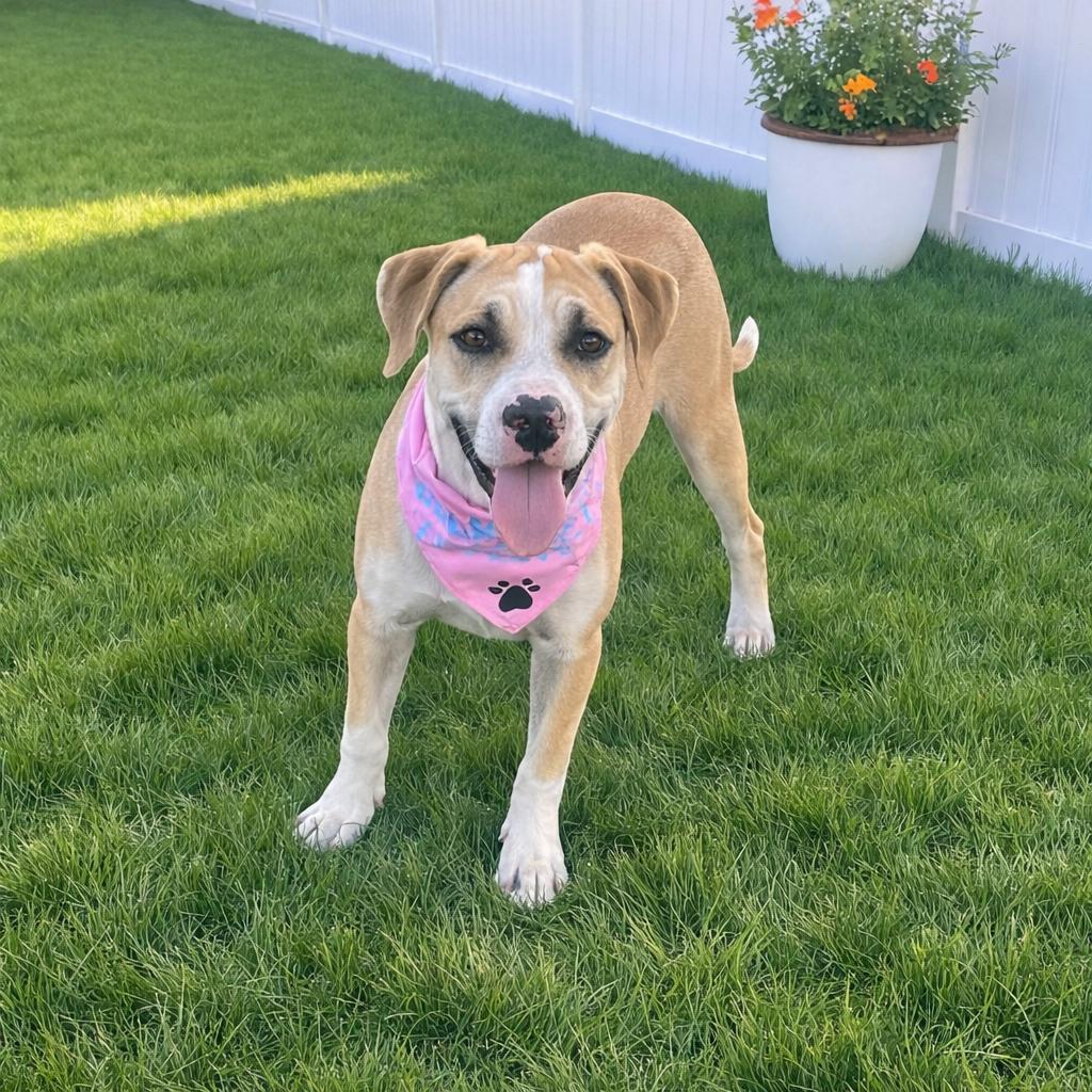 Vegas, adopted, Young Female Mixed Breed.