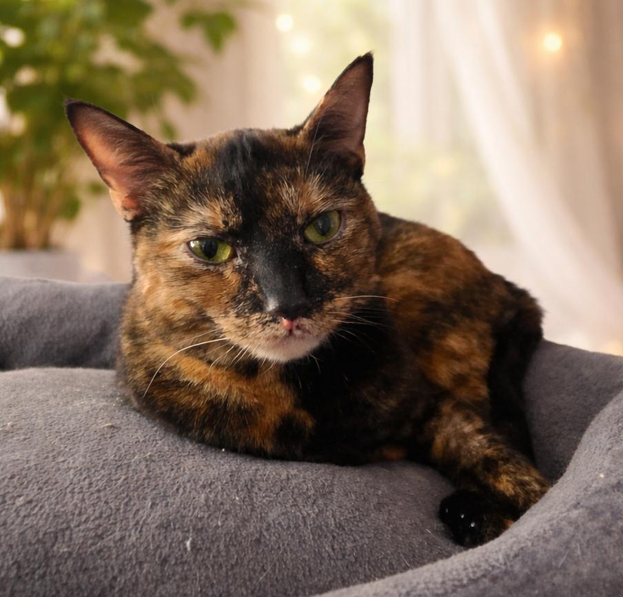 Cinnamon, ADOPTABLE, Young Female Tortoiseshell & Domestic Short Hair.