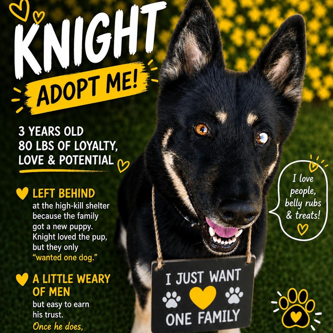 Enlarge Knight, a ADOPTABLE mixed breed in Van Nuys, CA image 4/4