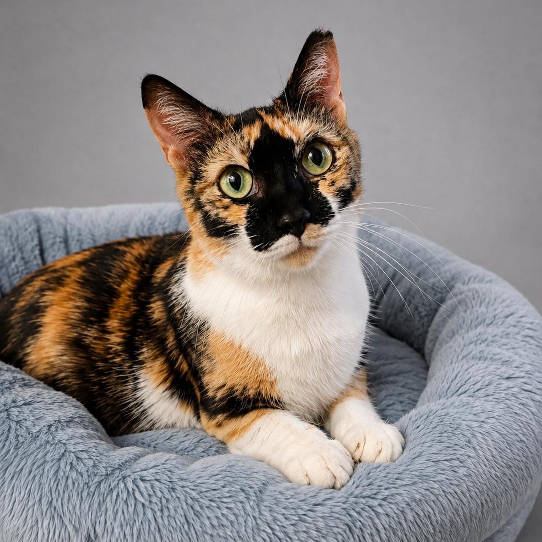 Callie, ADOPTABLE, Young Female Calico.