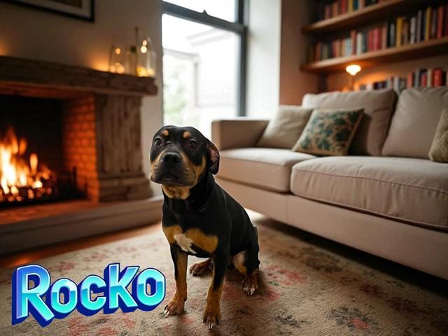 ROCKO, Adoptable, Young Male Rottweiler.