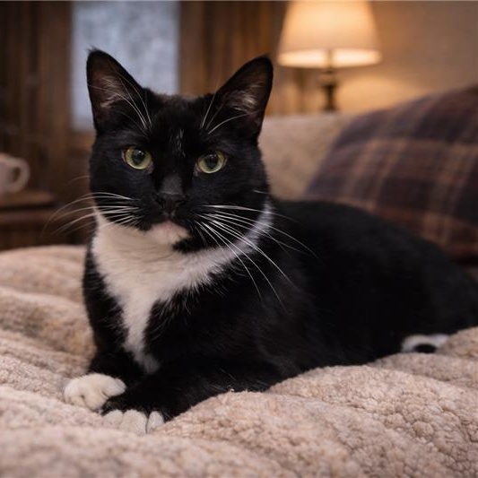 Tux, a ADOPTABLE Domestic Short Hair in Prince Frederick, MD image 1/5