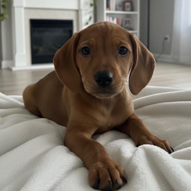 Oaklee, Adopted, Puppy Female Rhodesian Ridgeback & Mixed Breed.