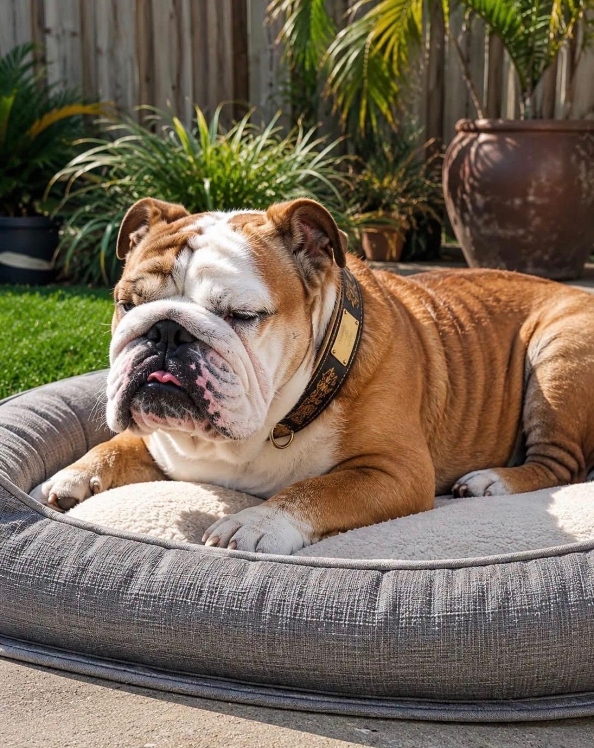 King Draco, an adopted English Bulldog in Bellingham, WA image 2/3