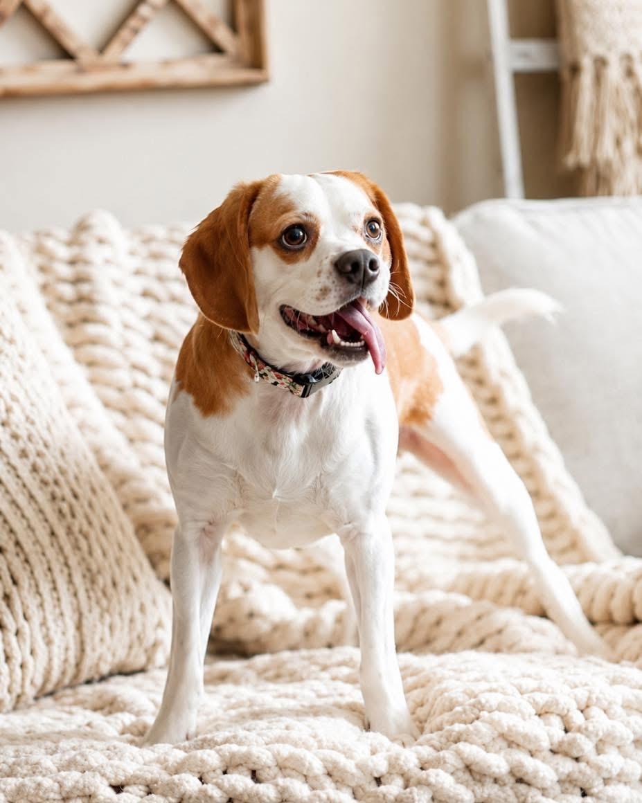 Sammy, ADOPTABLE, Adult Male Beagle & Cocker Spaniel.