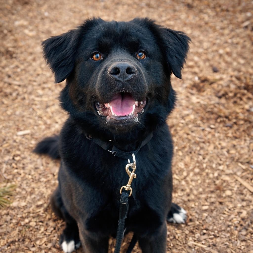Digger, adopted, Young Male Labrador Retriever & Chow Chow.