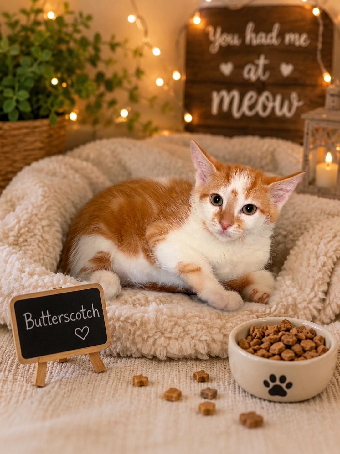 Enlarge Butterscotch, a Adoptable Domestic Short Hair in Queen Creek, AZ image 1/1