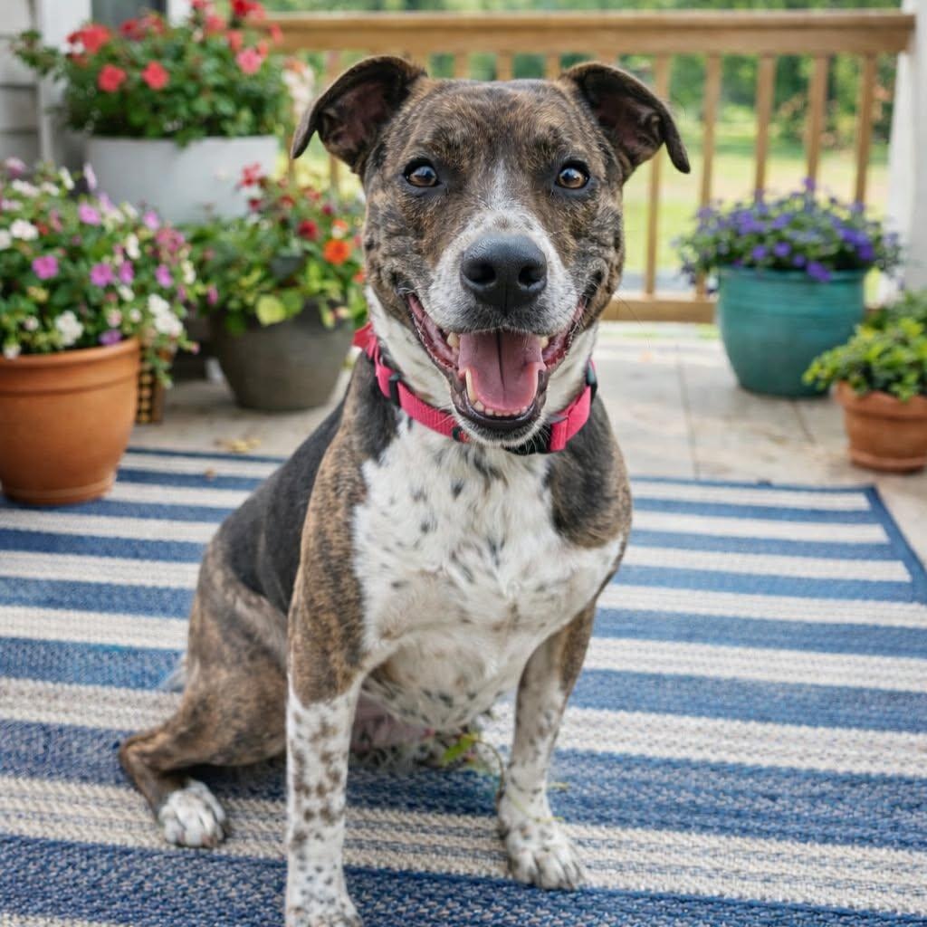 Harriet , adopted, Adult Female Australian Cattle Dog / Blue Heeler & Pit Bull Terrier.