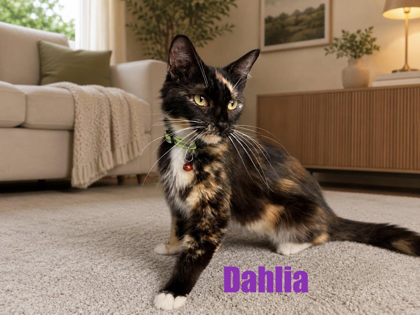 Enlarge Dahlia, a ADOPTABLE Domestic Medium Hair in Clarksville, TN image 2/3