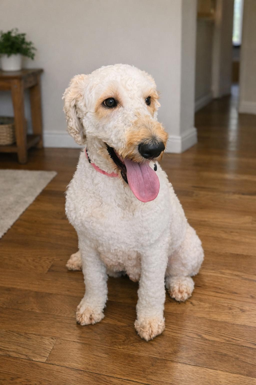 Amelia, Adoptable, Adult Female Golden Retriever & Standard Poodle.