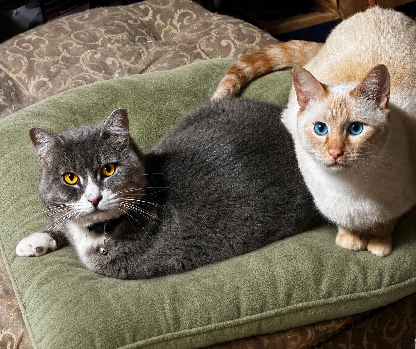Rice & Mustard - Offred by Owner - Bonded Pair, a Adoptable mixed breed in Hillsboro, OR image 3/3