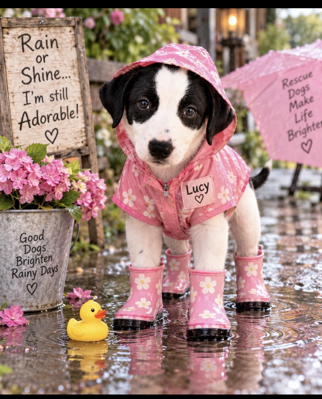 Lucy, Adopted, Puppy Female Labrador Retriever & Rat Terrier.