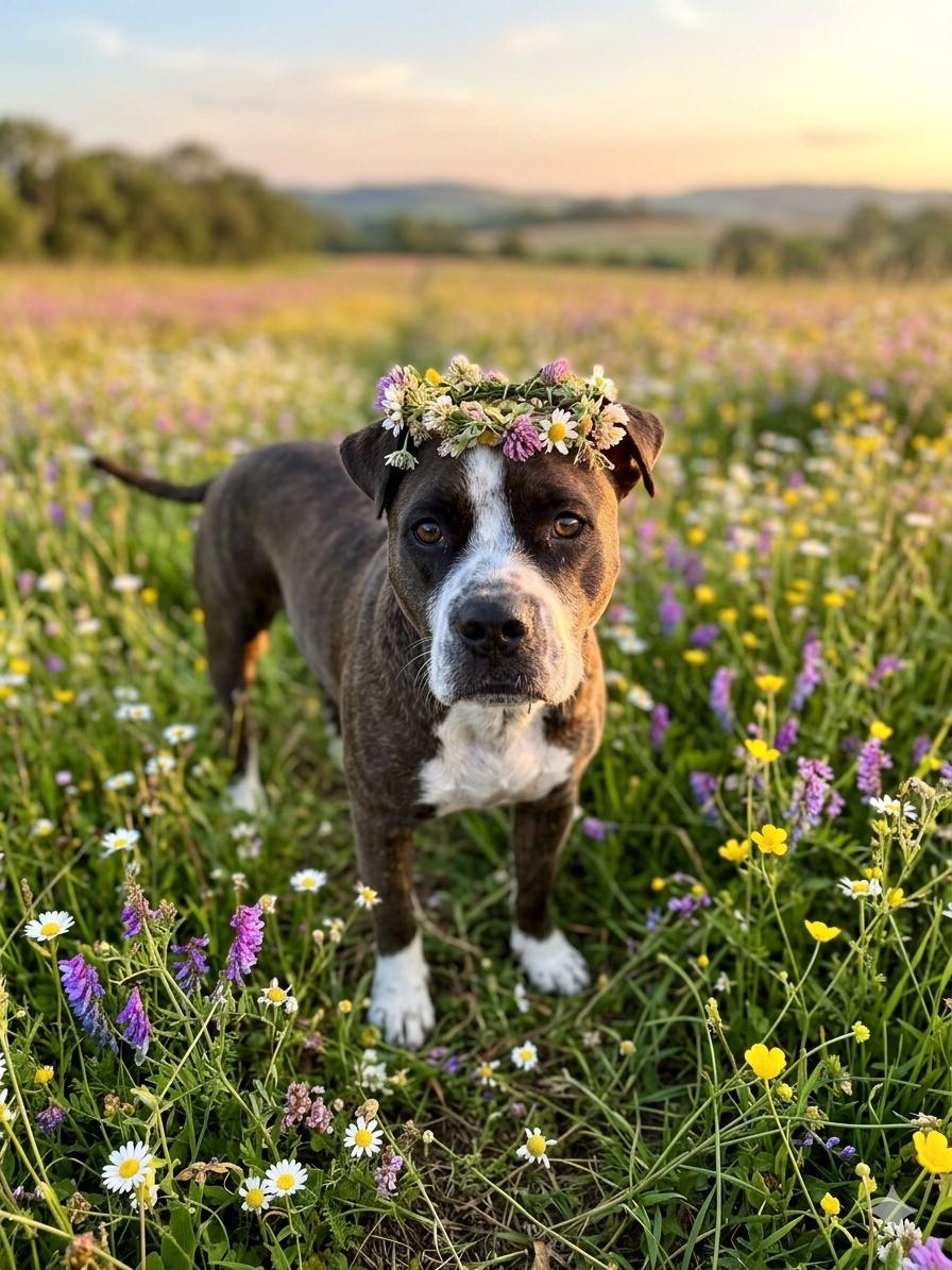 Madame Ali, adopted, Adult Female American Bully & Dachshund.