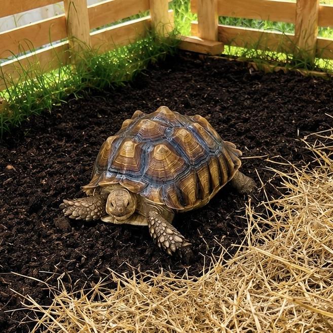 Enlarge Mando (Sulcata), a Adoptable Sulcata in San Marcos, TX image 4/6