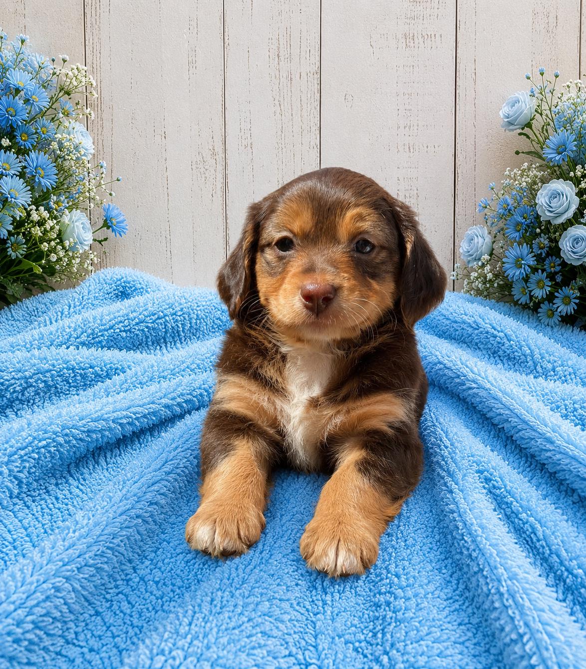 Maverick, adopted, Puppy Male Dachshund & Poodle (Toy).