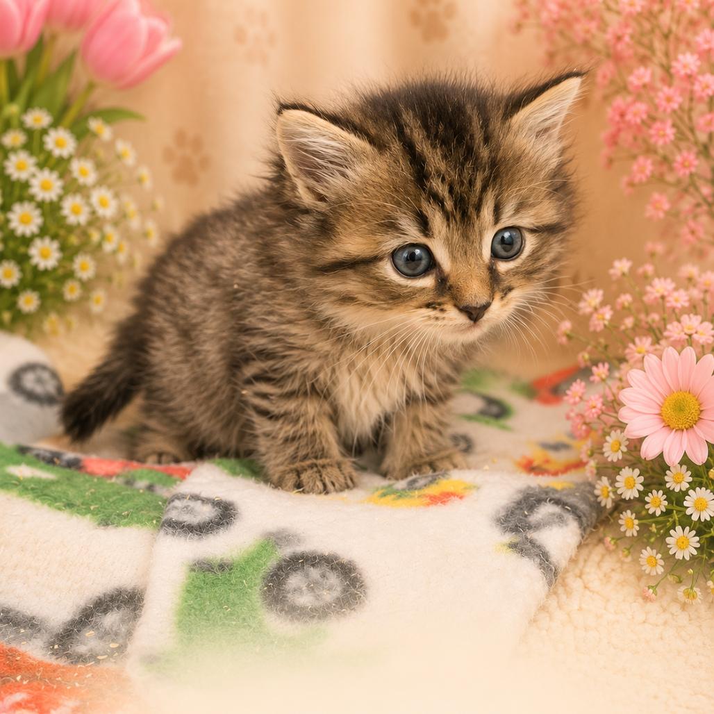Azalea, Adoptable, Kitten Female Domestic Long Hair.