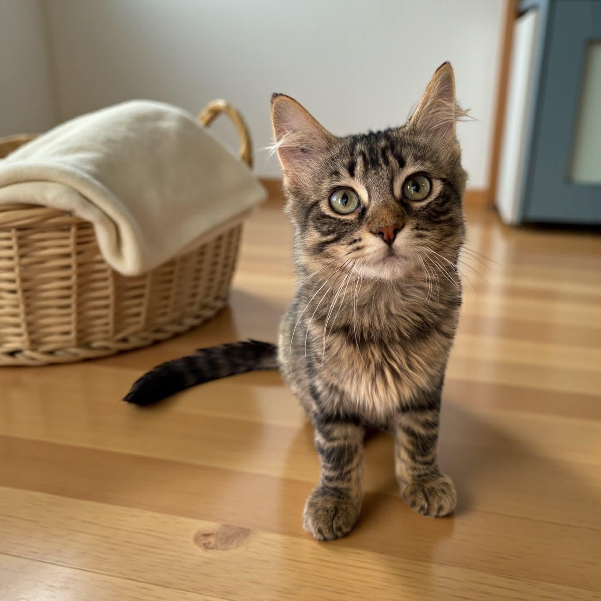 Foxglove, Adoptable, Kitten Male Domestic Medium Hair.