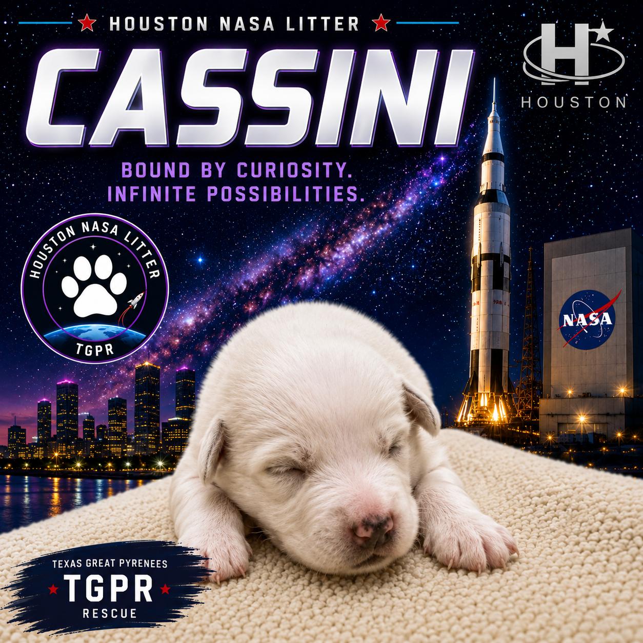 Enlarge Cassini HTX, a Adoptable Great Pyrenees in Saint Jo, TX image 2/5