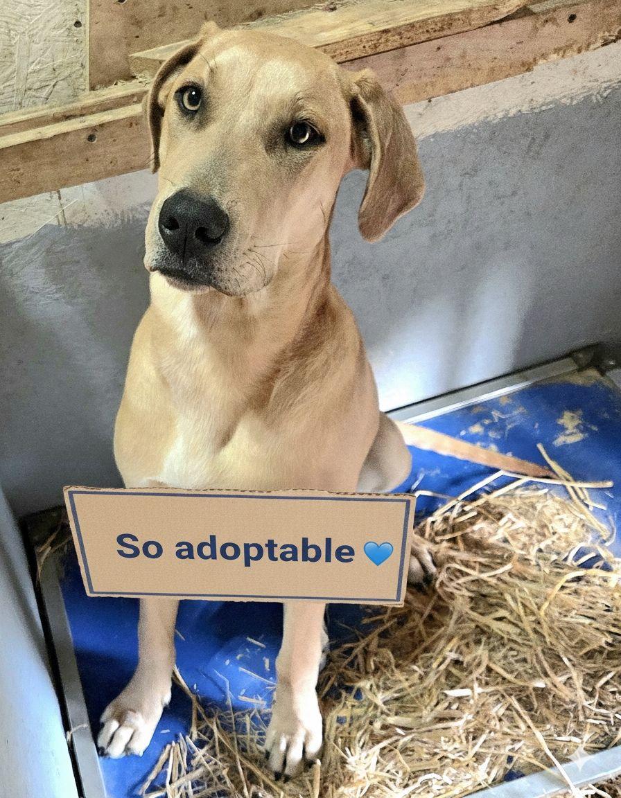 Blue, ADOPTABLE, Young Male Redbone Coonhound & Black Mouth Cur.