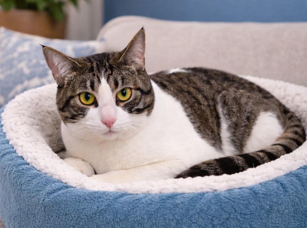 Enlarge Marlo Blue, a ADOPTABLE Domestic Short Hair in Phelan, CA image 4/5