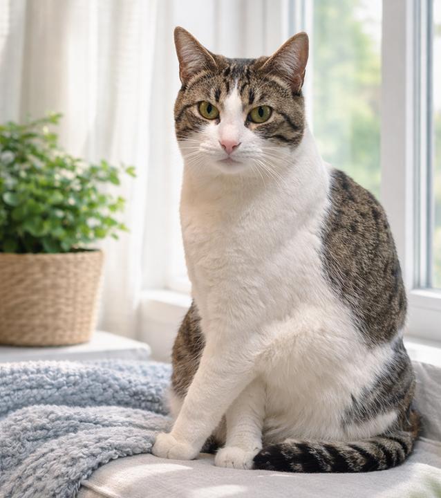 Enlarge Marlo Blue, a ADOPTABLE Domestic Short Hair in Phelan, CA image 2/5