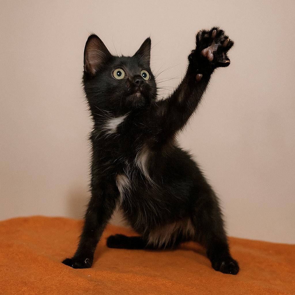 Jack Skellington, Adoptable, Kitten Male Domestic Short Hair.