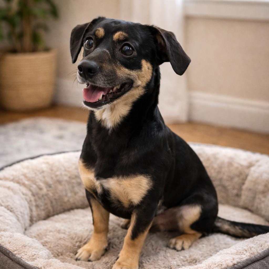 Maggie, adopted, Young Female Dachshund.