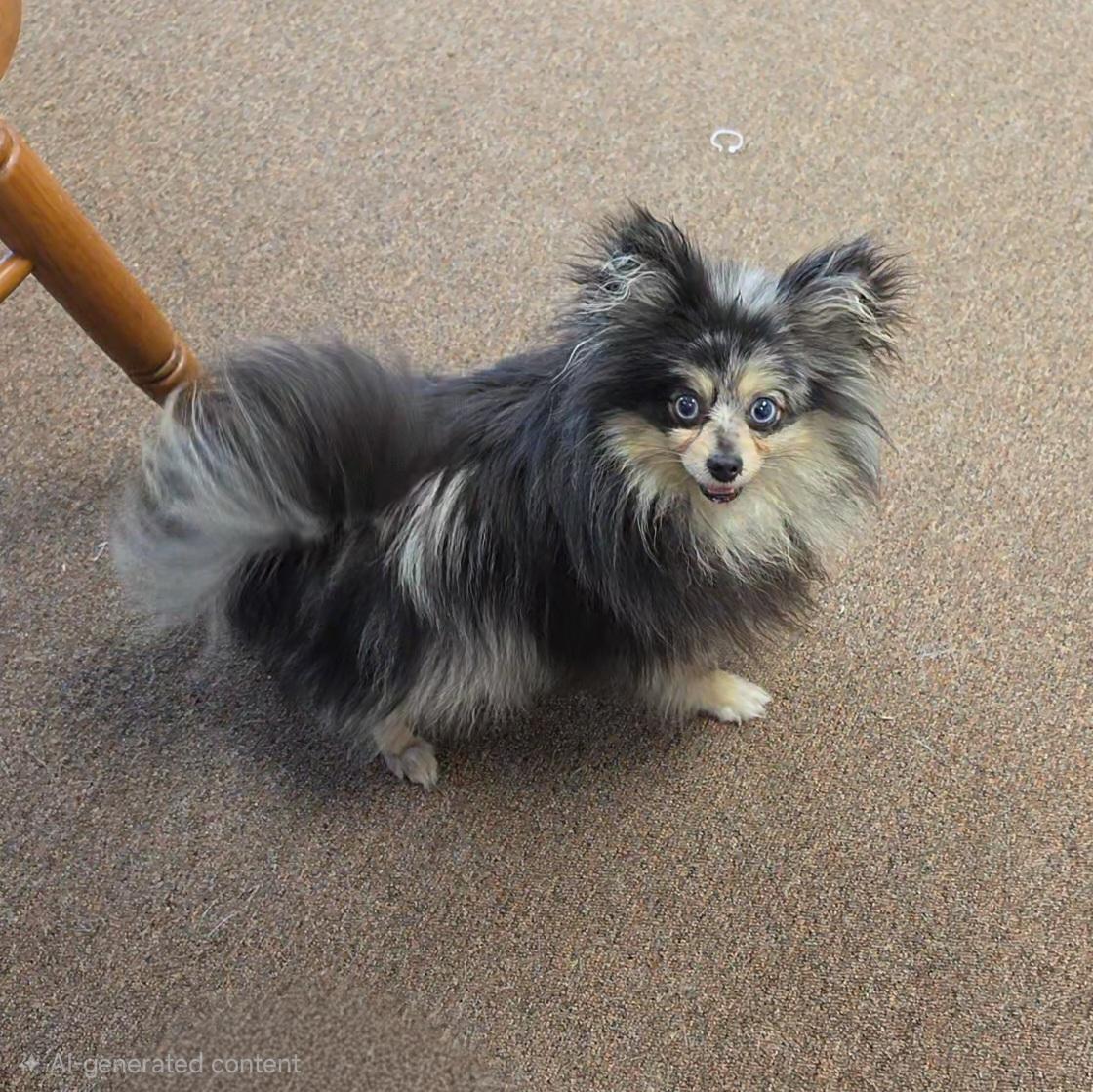 Esmerelda , adopted, Puppy Female Pomeranian.