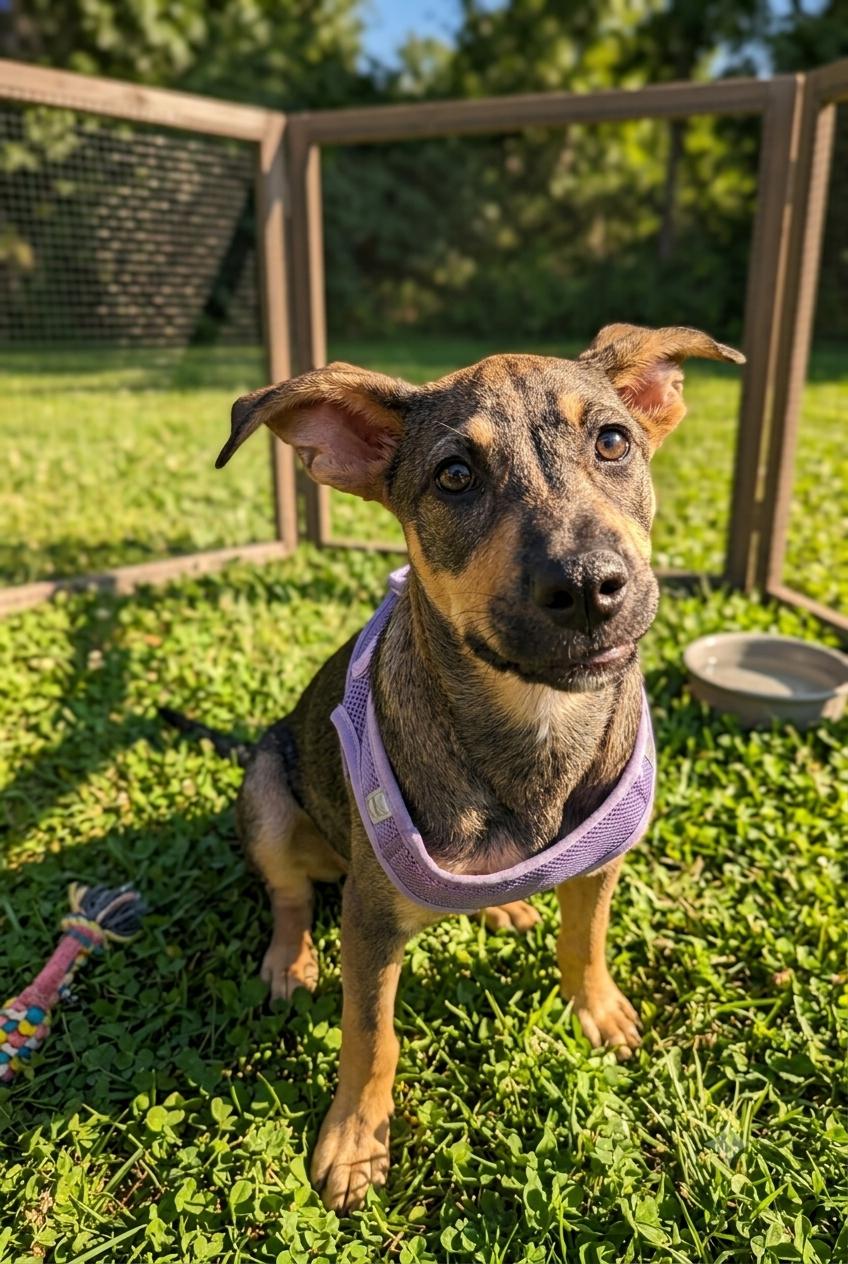 Ella 4954, adoptable, Young Female Labrador Retriever.