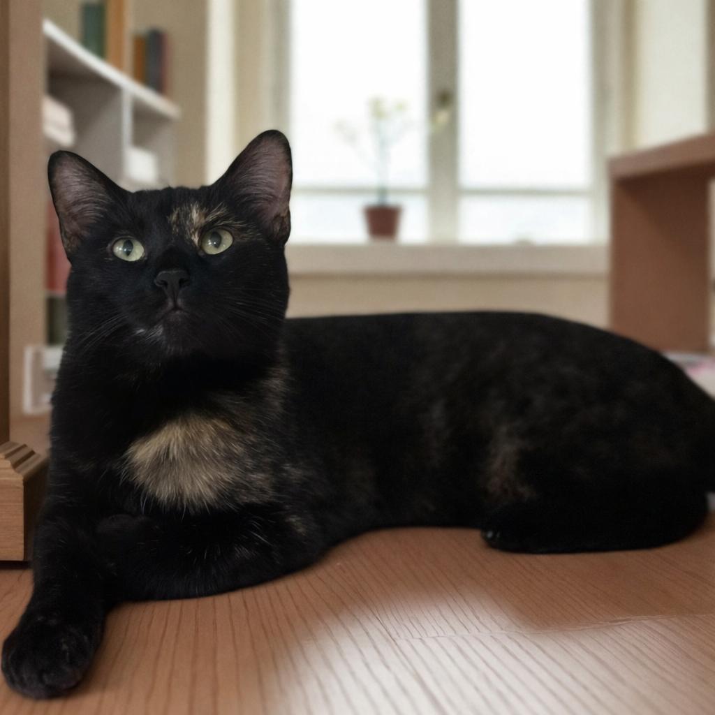 Harlee — A Shy Girl Whose Joy Comes Out in Play, Adoptable, Young Female Tortoiseshell & Bombay.