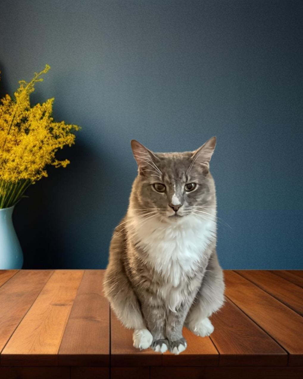 Enlarge Simon, a Adoptable Domestic Long Hair in Plant city, FL image 1/1