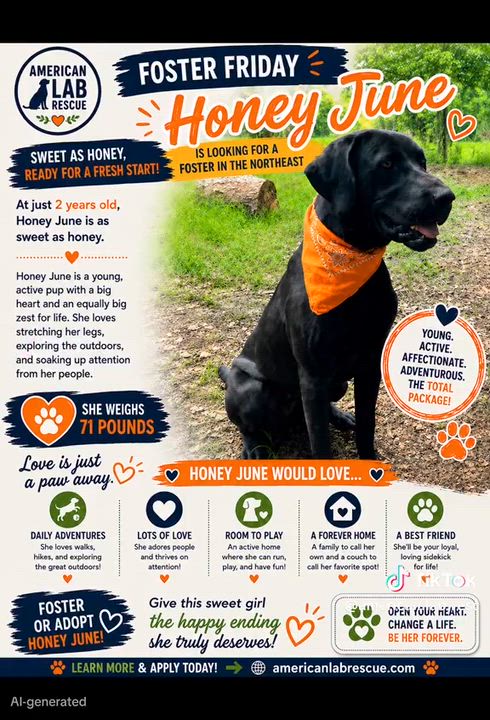 Enlarge Honey June, an adoptable Black Labrador Retriever in Willington, CT video 5/6