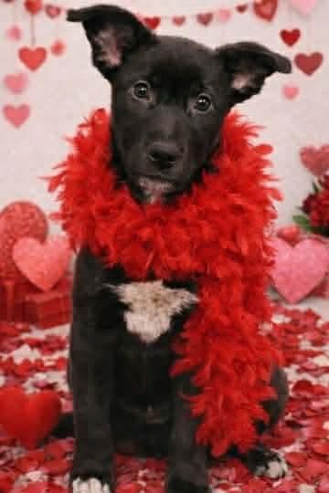Dancer, ADOPTABLE, Puppy Female Black Labrador Retriever.
