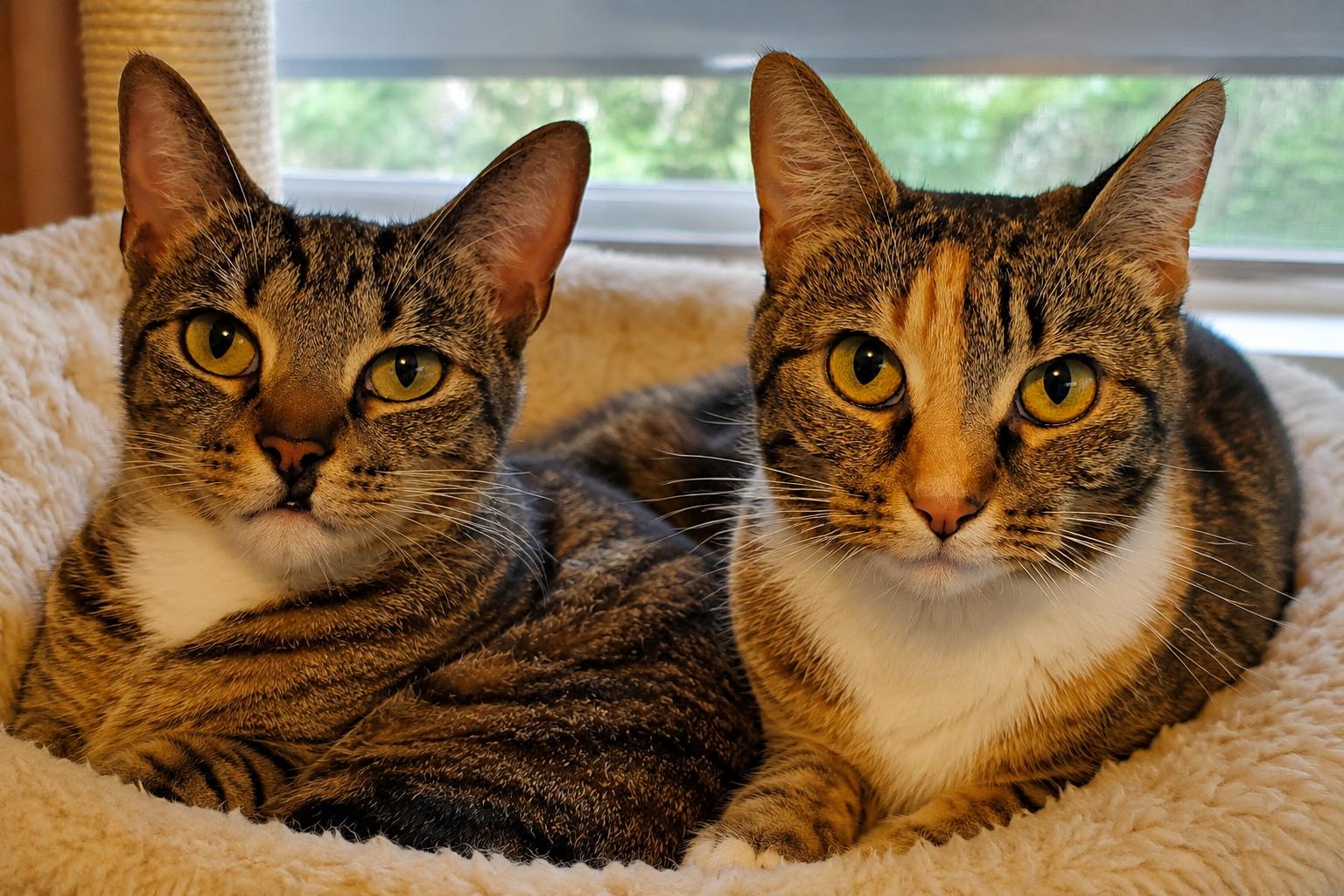 Enlarge Zuri & Zarina (Bonded Pair), an adoptable Domestic Short Hair in Camden, TN image 1/5