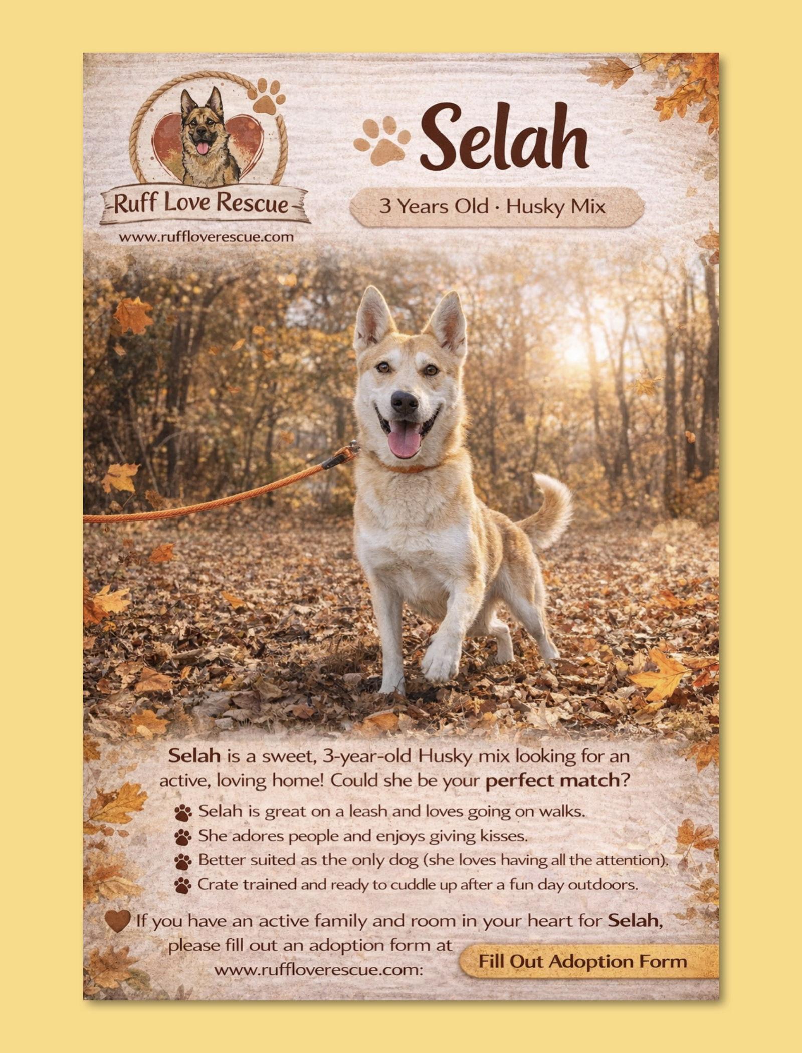 Enlarge Selah, a Adoptable Husky in Thomasville, NC image 2/3