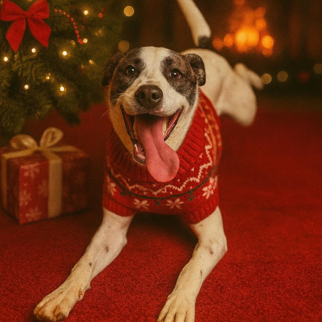 Waylon (Boss), Adoptable, Young Male Great Pyrenees & American Bulldog.